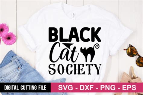 Black Cat Society Svg Graphic By Buysvgbundles Creative Fabrica