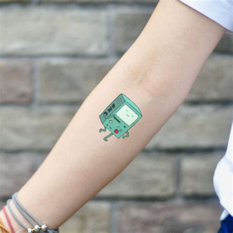 BMO Adventure Time Temporary Tattoo Sticker (Set of 2) | Adventure time ...