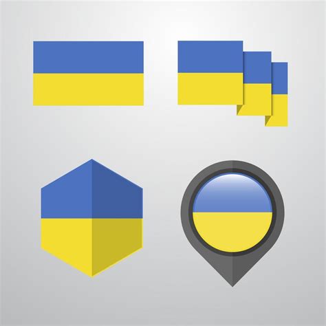 Ukraine flag design set vector 14060060 Vector Art at Vecteezy