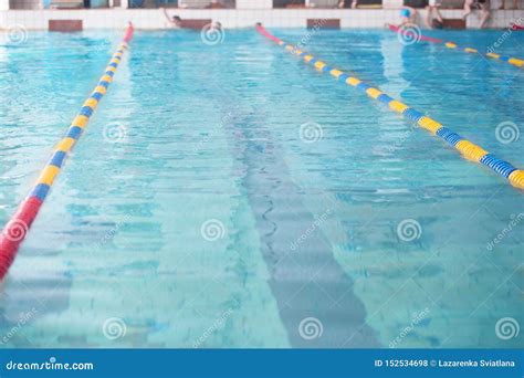 Lanes Of A Competition Swimming Pool Stock Photo Image Of Healthy