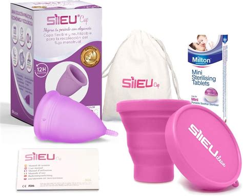 Copa Menstrual Sileu Cup Soft Suave hipoalergénica Vejigas