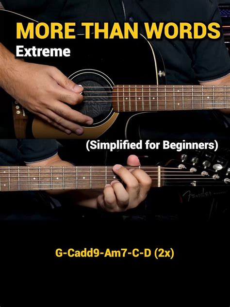 Doc Otep Studio More Than Words Extreme Easy Guitar Chords