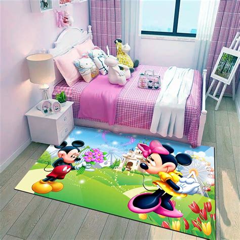 Alfombrilla Impermeable De Mickey Y Minnie Para Puerta Tapete De