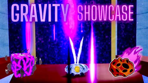 Gravity Showcase Roblox Blox Fruits Youtube