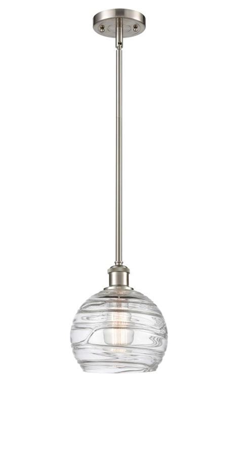 Athens Deco Swirl Light Inch Brushed Satin Nickel Mini