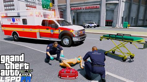 Gta Paramedic Mod Fdny Ambulance Responding To Ems Calls In New York