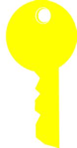 Yellow Key Clip Art at Clker.com - vector clip art online, royalty free ...