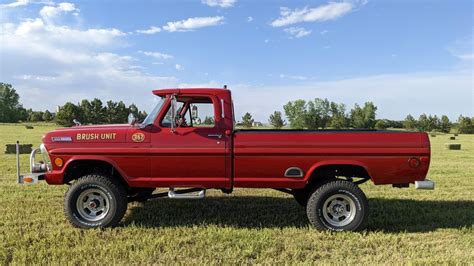 This 1967 Ford F 250 Highboy Brush Truck Has The Equipment To Back Up