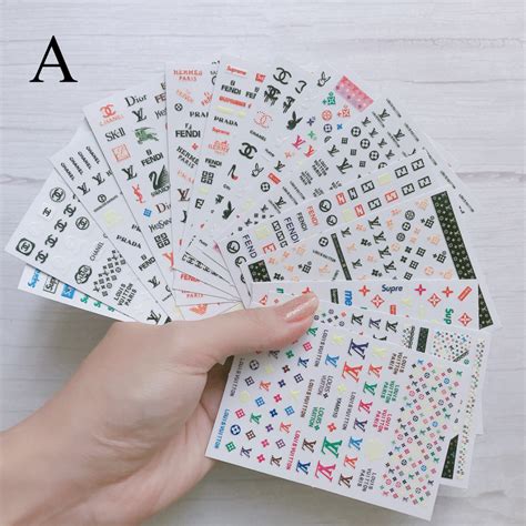 Designer Nail Sticker Set A（16 Sheets）