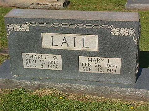 Mary Marcella Leigh Lail Memorial Find A Grave