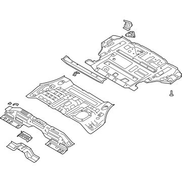 65510 S2600 Genuine Hyundai Panel Assembly Rear Floor