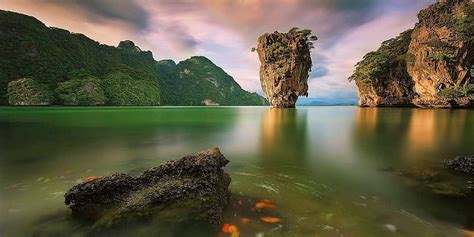 X Light Rocks Thailand Ocean Khao Phing Kan Bonito Sunset Sky