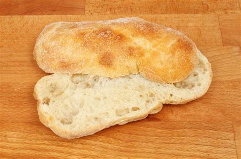 Ciabatta Bread On A Board Stock Photo Image Of Board 97691010