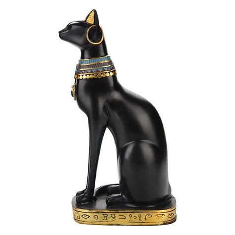 Figurine De R Sine De Chat Gyptien Statue Maison D Coration De Chambre