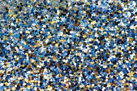 Blue And Yellow Glitter Stock Photo Image Of Birthday 134398372