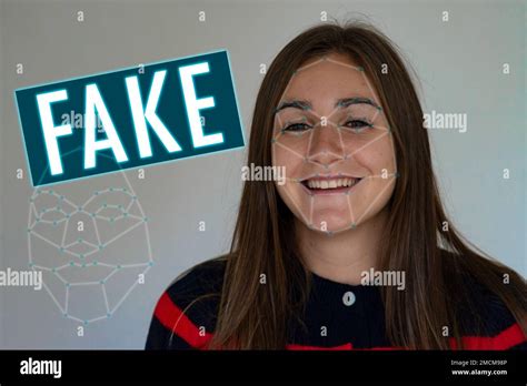 Concepto Deepfake Que Combina Los Movimientos Faciales Con Una Cara