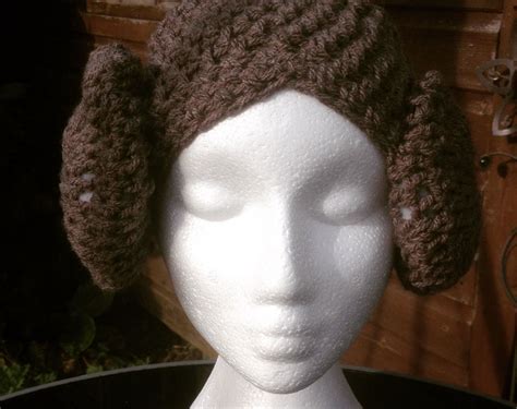 Princess Leia Hat Crochet Hat Beanie Cap Crochet Wig Made Etsy