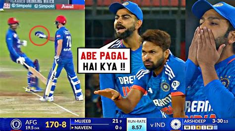 Virat Kohli Shocked When Naveen Ul Haq Did This In Last Over Indvsafg