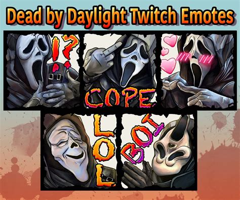 Dbd Ghostface Twitch Emote Bundle Pack Dead By Daylight Overlay