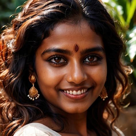 Sri Lankan Woman From Sri Lanka Typical National Citizen Premium Ai