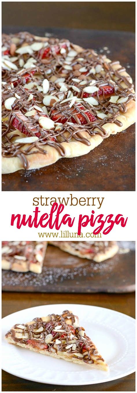 Strawberry Nutella Pizza Creations By Kara