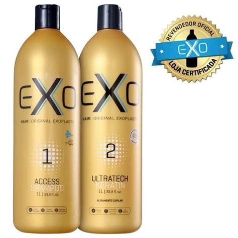 Exo Hair Exoplastia Capilar Kit De Alisamento X Ml Alisamento De