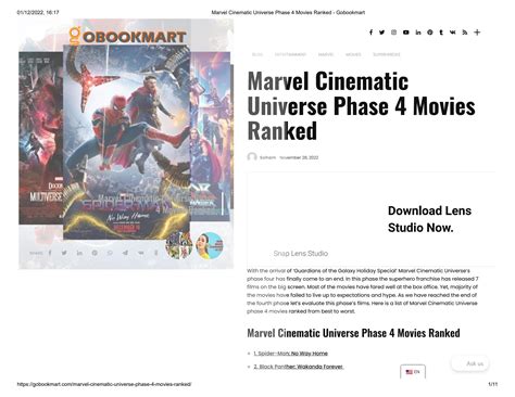 Marvel Cinematic Universe Phase 4 Movies Ranked by GoBookMart.com - Issuu