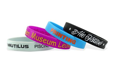 Custom Silicone Wristbands Large Size Colour Printed Pdc