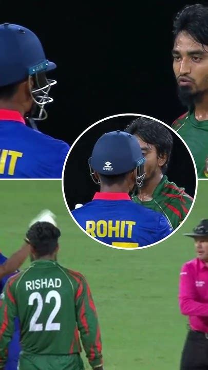 Tanzim Hasan Sakib And Rohit Paudel Fight On Field Bangladesh Vs Nepal T20 World Cup 2024