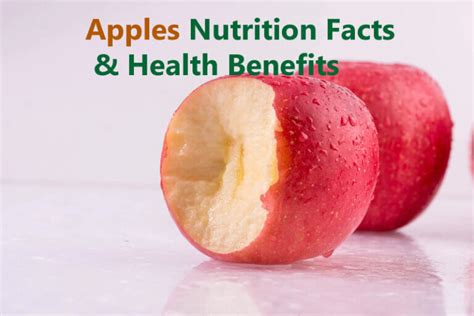 Apple Nutrition Facts And Health Benefits Cookingeggs