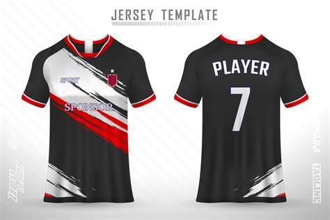 Soccer jersey and t-shirt mockup vector design template 3251991 Vector ...