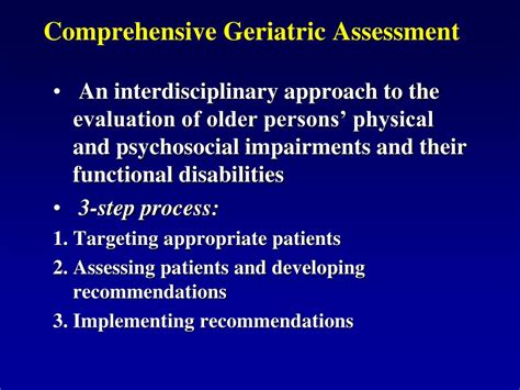 Ppt Comprehensive Geriatric Assessment Powerpoint Presentation Free