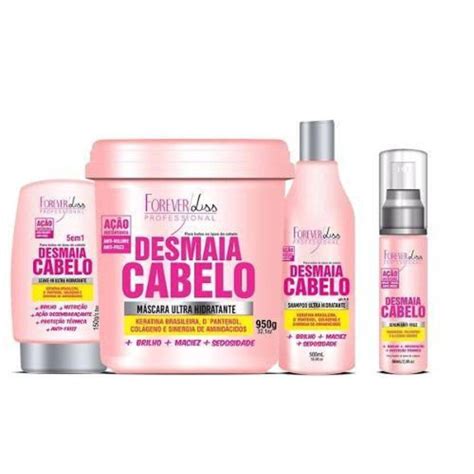 Kit Forever Liss Desmaia Cabelo Anti Frizz E Volume Gr Serum