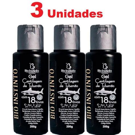 Kit Gel Cartilagem De Tubar O Ervas G Bio Instinto