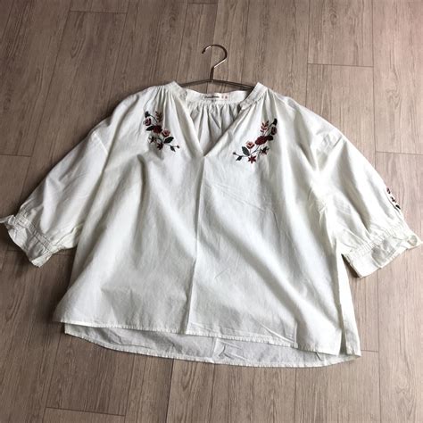 Yahoo オークション 円スタート cutie blonde 花柄 刺繍 横幅ゆっ