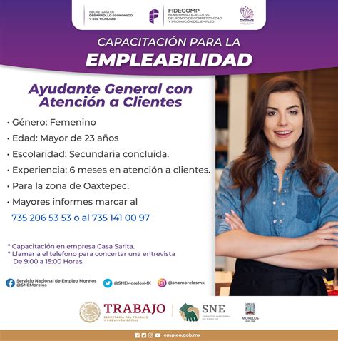 Reclutamiento De Empleabilidad Zona Oriente Vacante Ayudante General