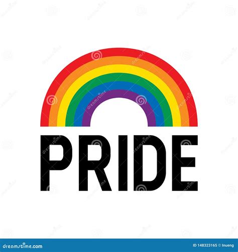 Pride Month Rainbow Flag Symbol Pride Month Event Celebration Isolated