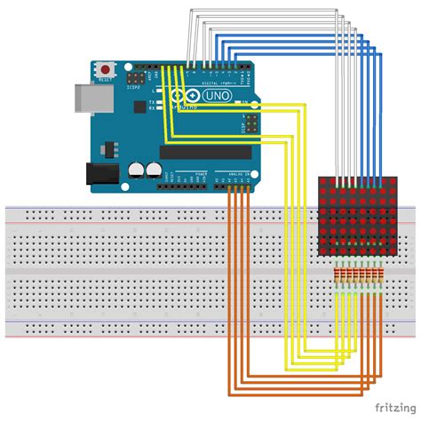 Arduino-er: Beating Heart animation on 8x8 LED Matrix + Arduino Uno