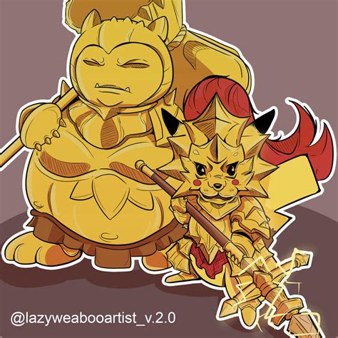 Dark Souls: Pikachu and Snorlax by RavenZaphiere on DeviantArt