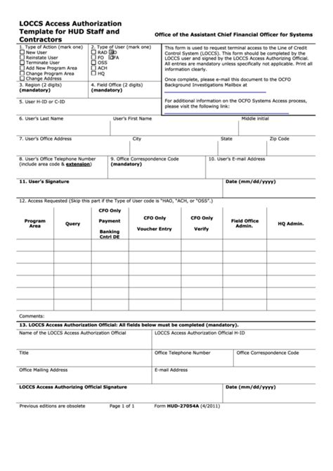 Top Hud Form 27054 Templates Free To Download In Pdf Format