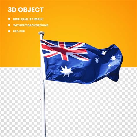 Premium PSD Flag Of Australia