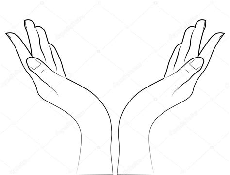 Cupped Hands Vector