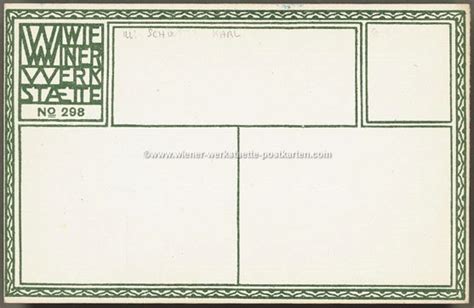 Litho Ww Franz Kuhn Wien Wiener Werkst Tte Postkarten