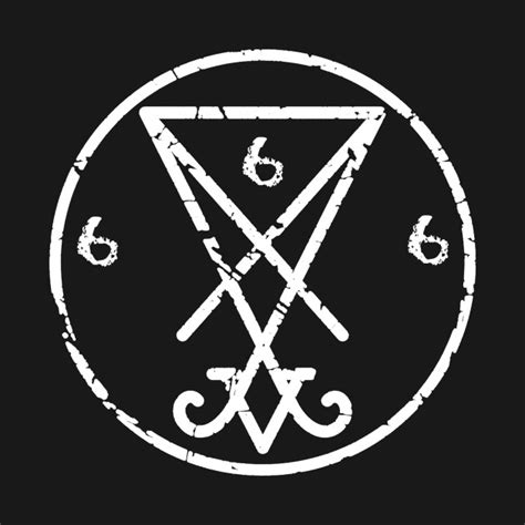 Satanic Symbol Of Lucifer 666 Satanism T Shirt Teepublic