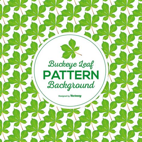 Colorful Vector Buckeye Leaf Seamless Pattern - Download Free Vector ...