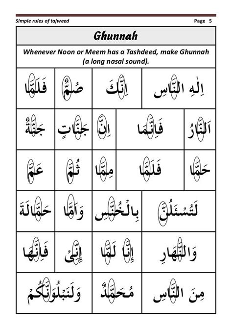 All Tajweed Rules In Pdf Form Nordichon