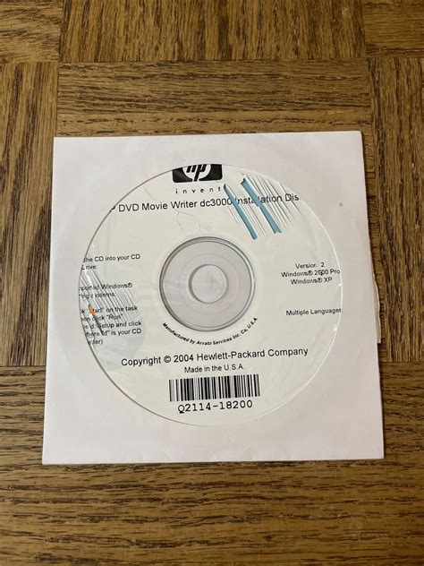 Hp Dvd Movie Writer Pc Cd Rom Ebay