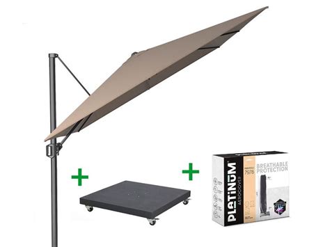 Combideal Platinum Zweefparasol Challenger T Premium Havanna X