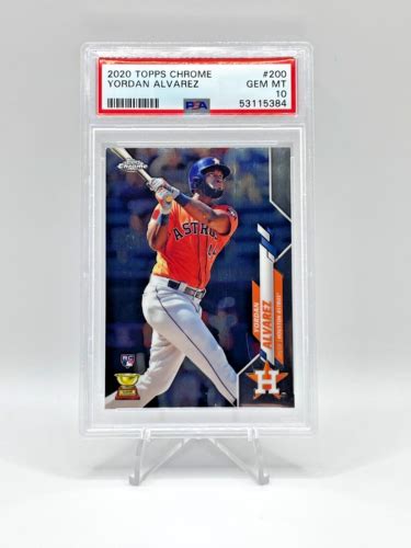 Yordan Alvarez 2020 Topps Chrome Rookie Card RC 200 PSA 10 GEM MT EBay