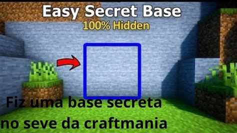 Jogando O Serve Da Craftmania Fiz Uma Base Secreta Youtube